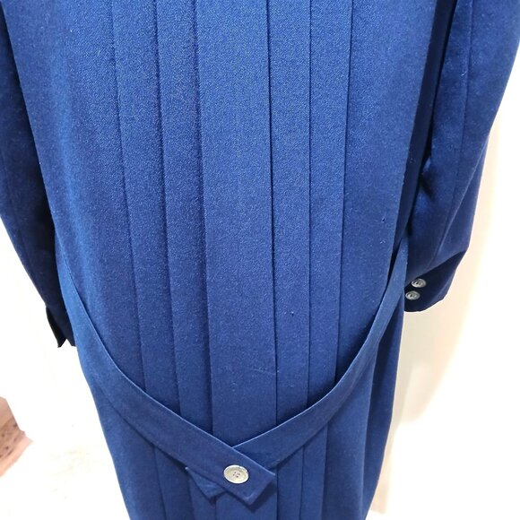 VINTAGE Midi Winter Coat - 100% Virgin Wool - Picture 2 of 15